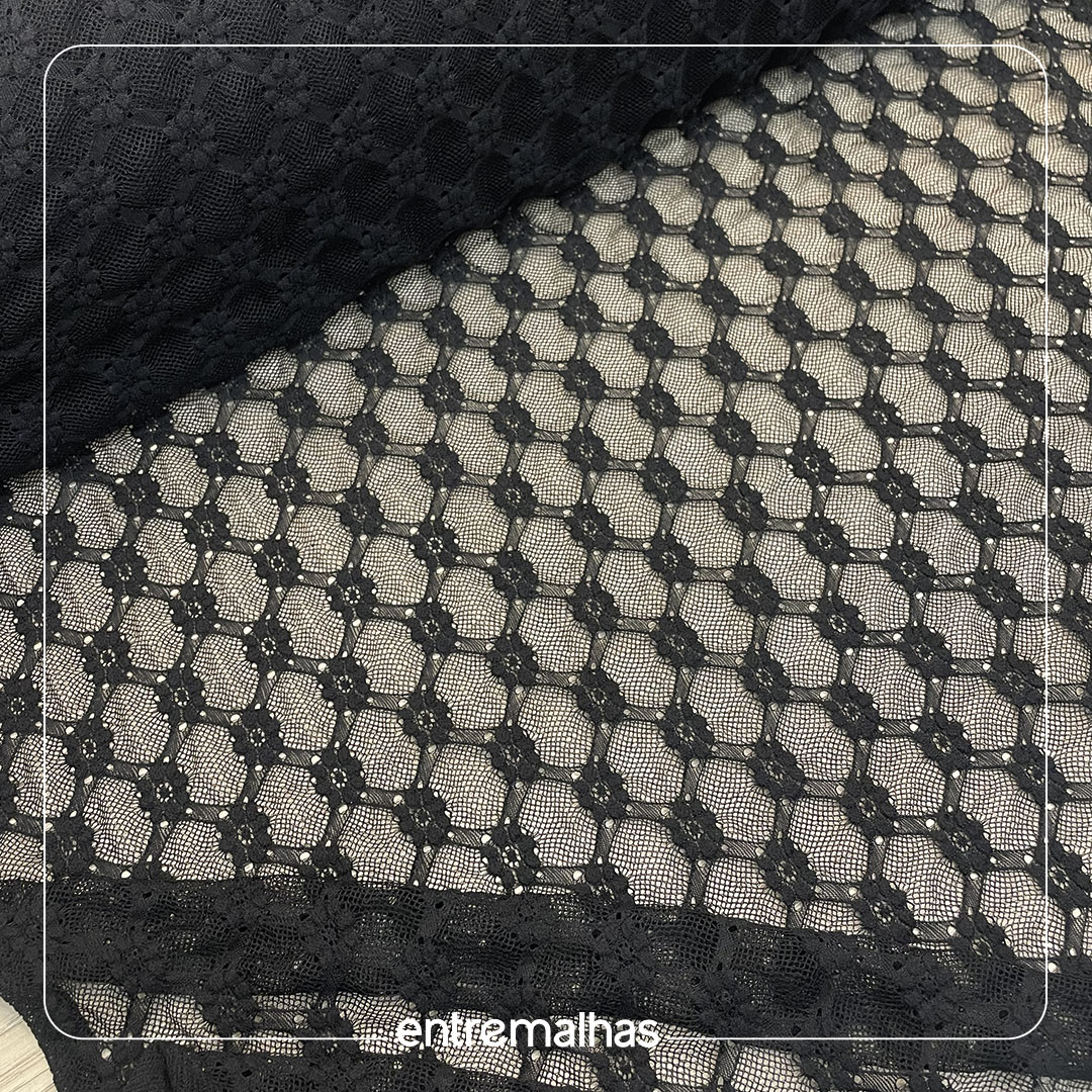 Renda Bumbel - Preto Ref.: 814255