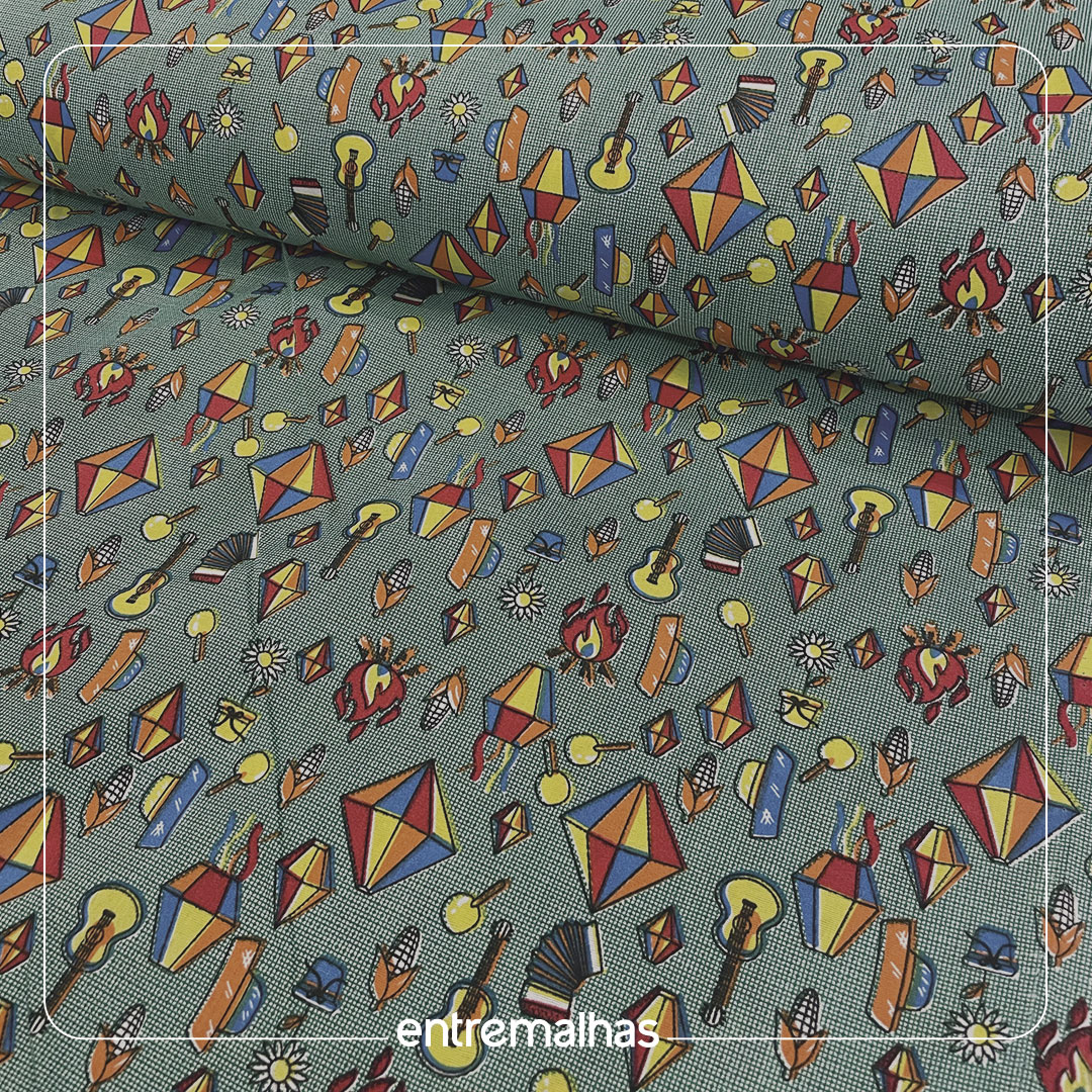 Tecido Chitão Flex- Verde Ref.: 859750