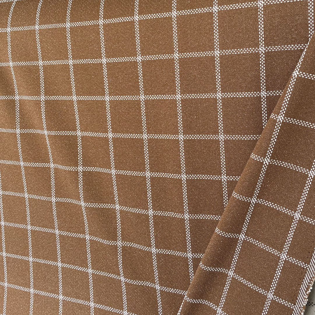 Tecido La Fio Tinto Xadrez - Marrom Ref.:860049
