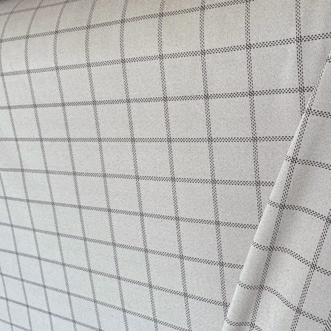 Tecido La Fio Tinto Xadrez - Branco Ref.:860049
