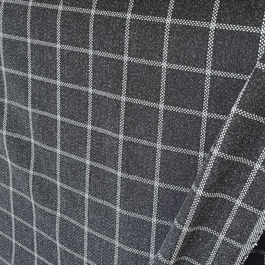 Tecido La Fio Tinto Xadrez - Cinza Ref.:860049