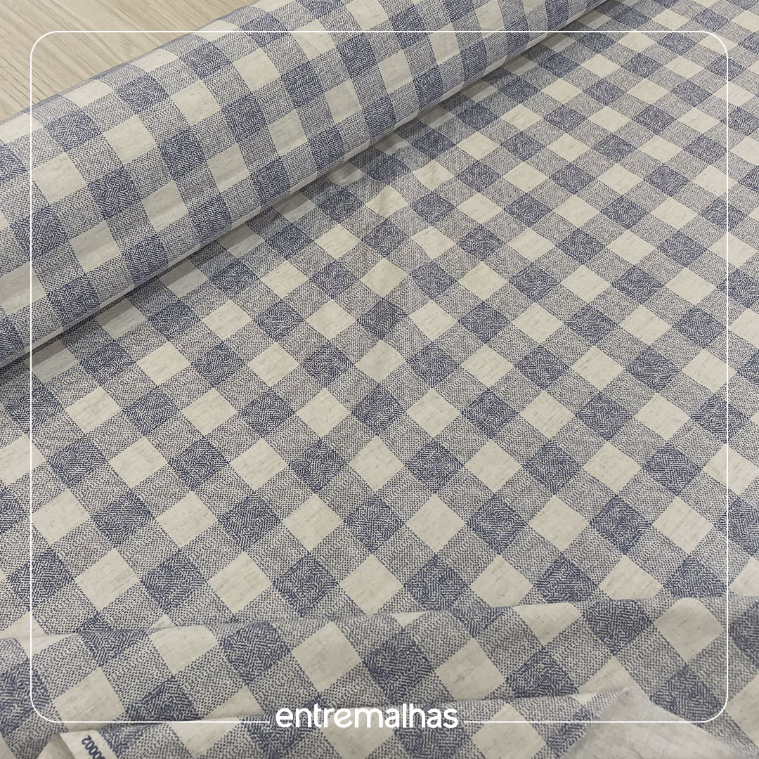 Tecido Linhao - Azul Ref.: 860056