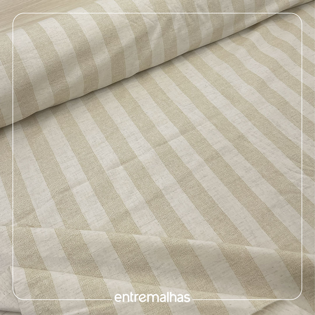 Tecido Linhao - Bege Ref.: 860056