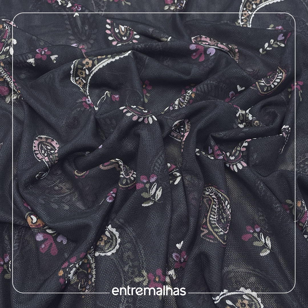 Tecido Lycra Tule Estampada Ref.:317037