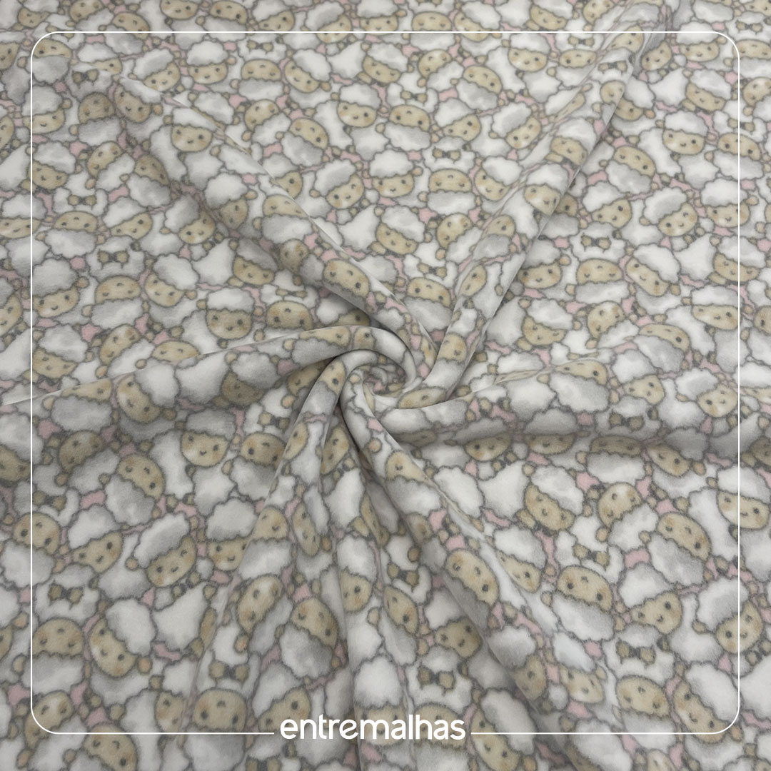 Tecido Soft Microsoft Estampado Ref.:442033