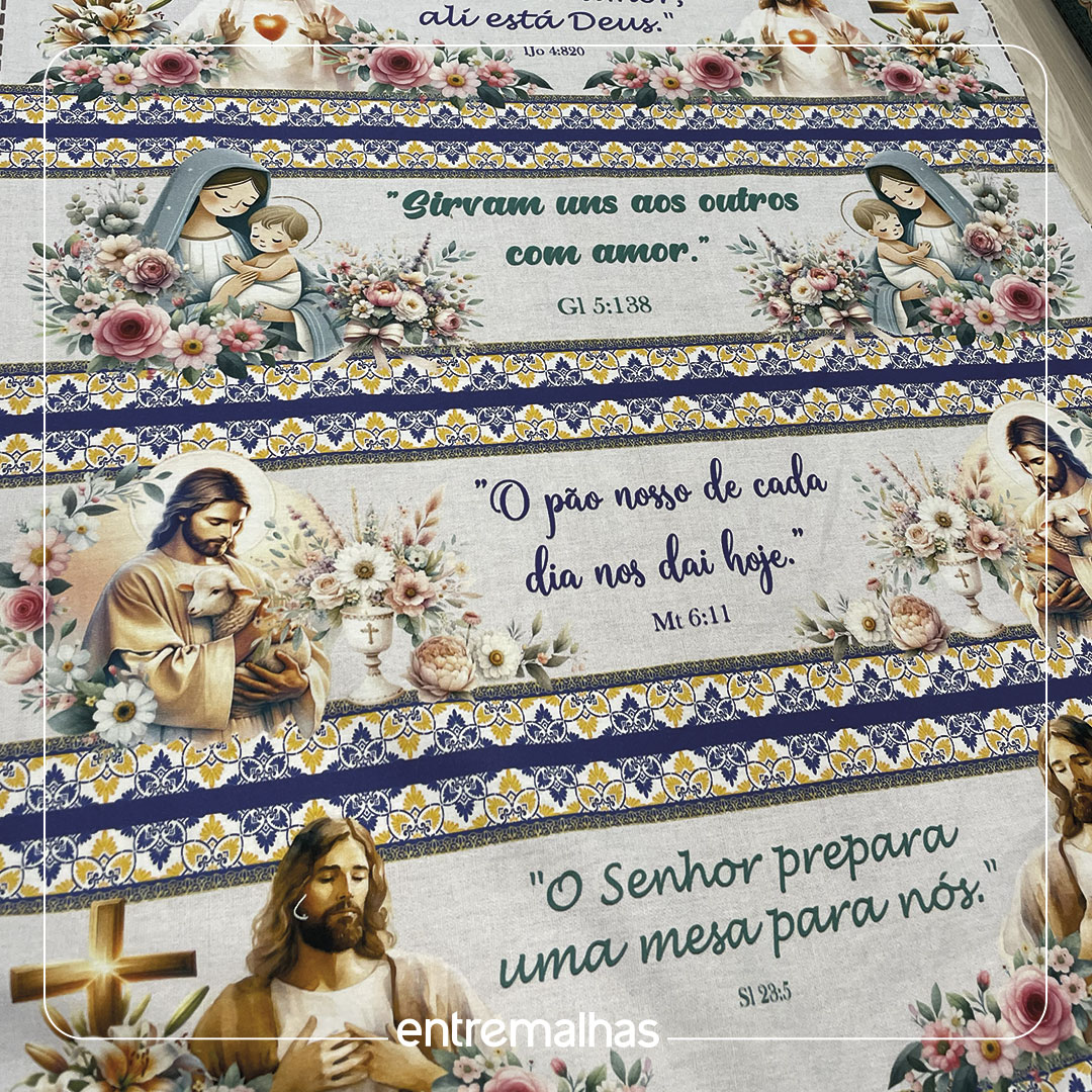 Tecido Tricoline Estampa Digital - Ref.:858250