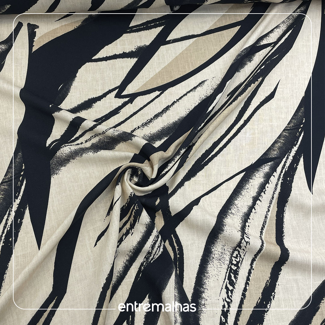 Tecido Viscose Estampada - Ref.:859317