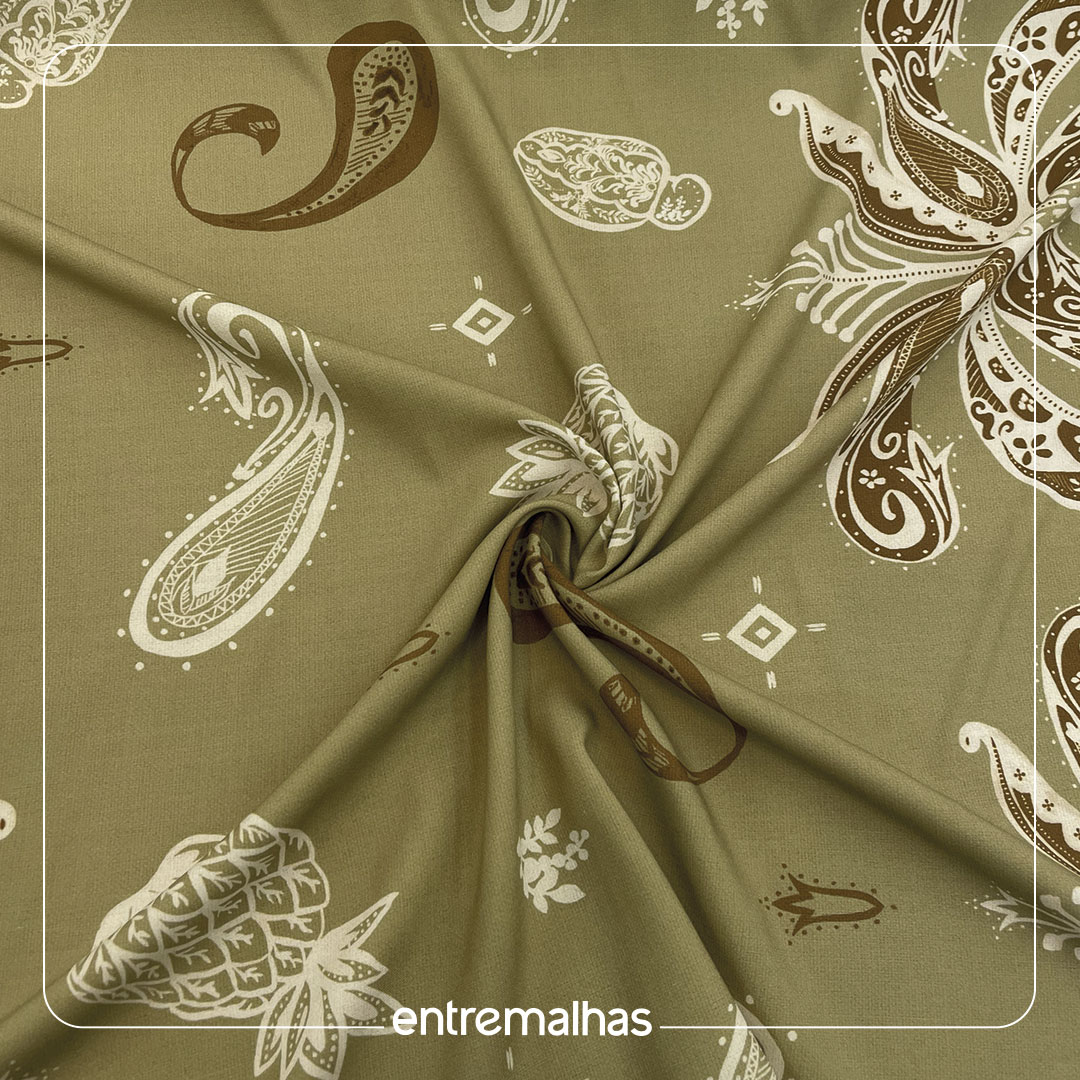 Tecido Viscose Estampada - Ref.:859317