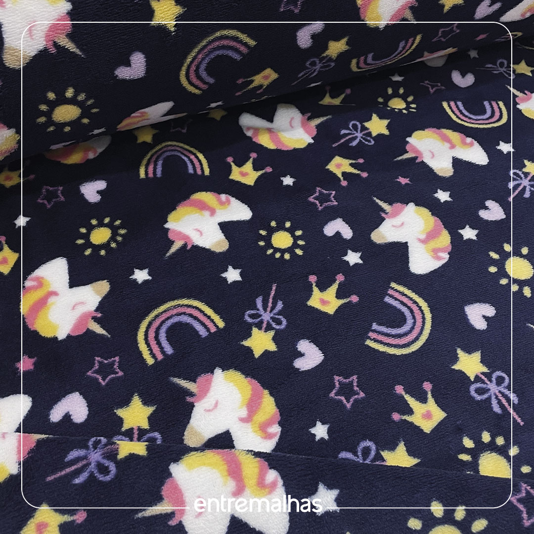 Malha Fleece - Estampado Ref.: 320357