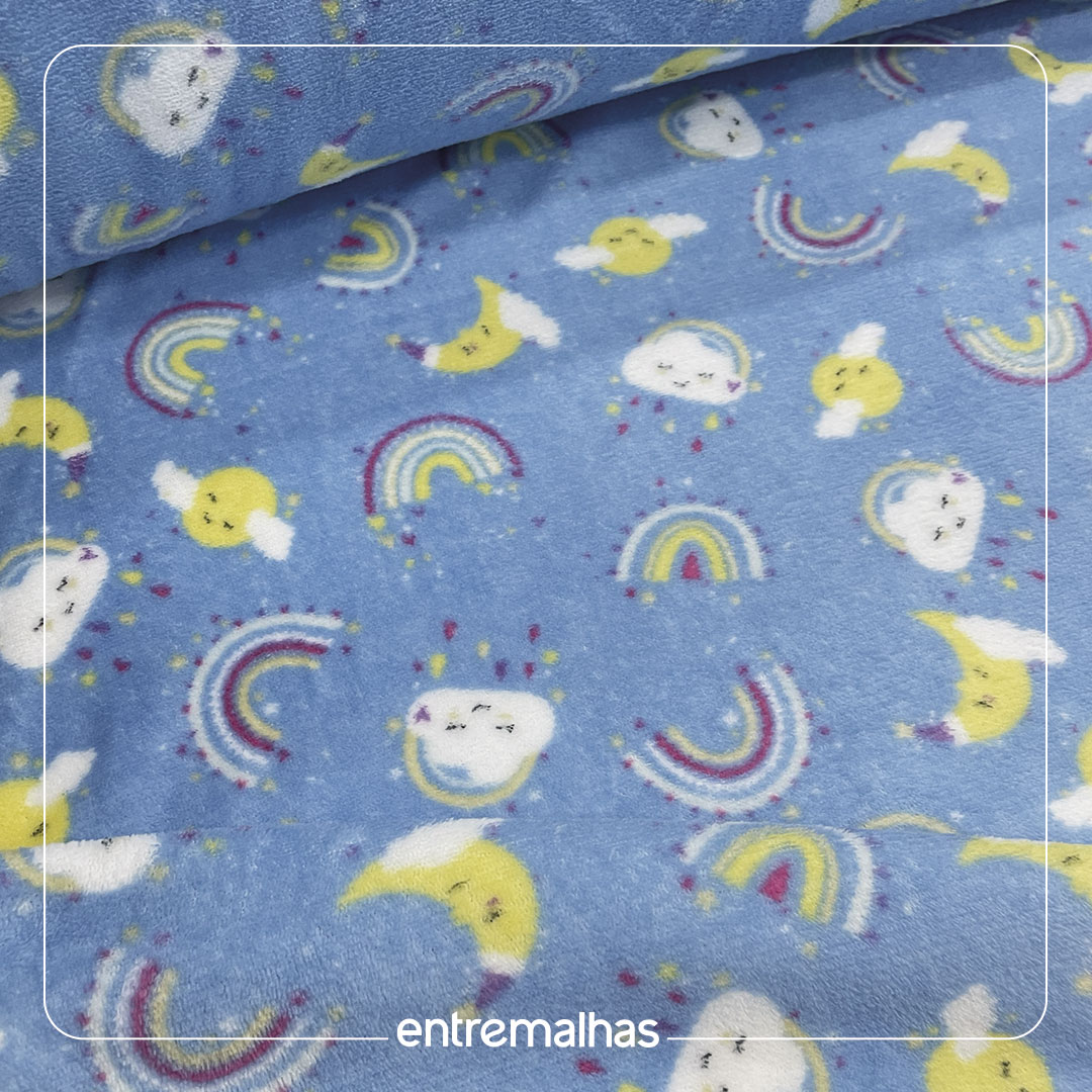 Malha Fleece - Estampado Ref.: 320357