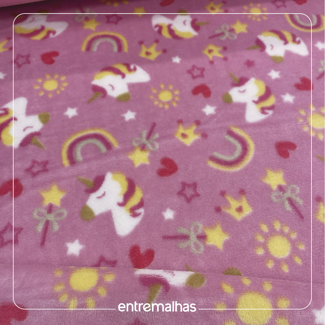 Malha Fleece - Estampado Ref.: 320357