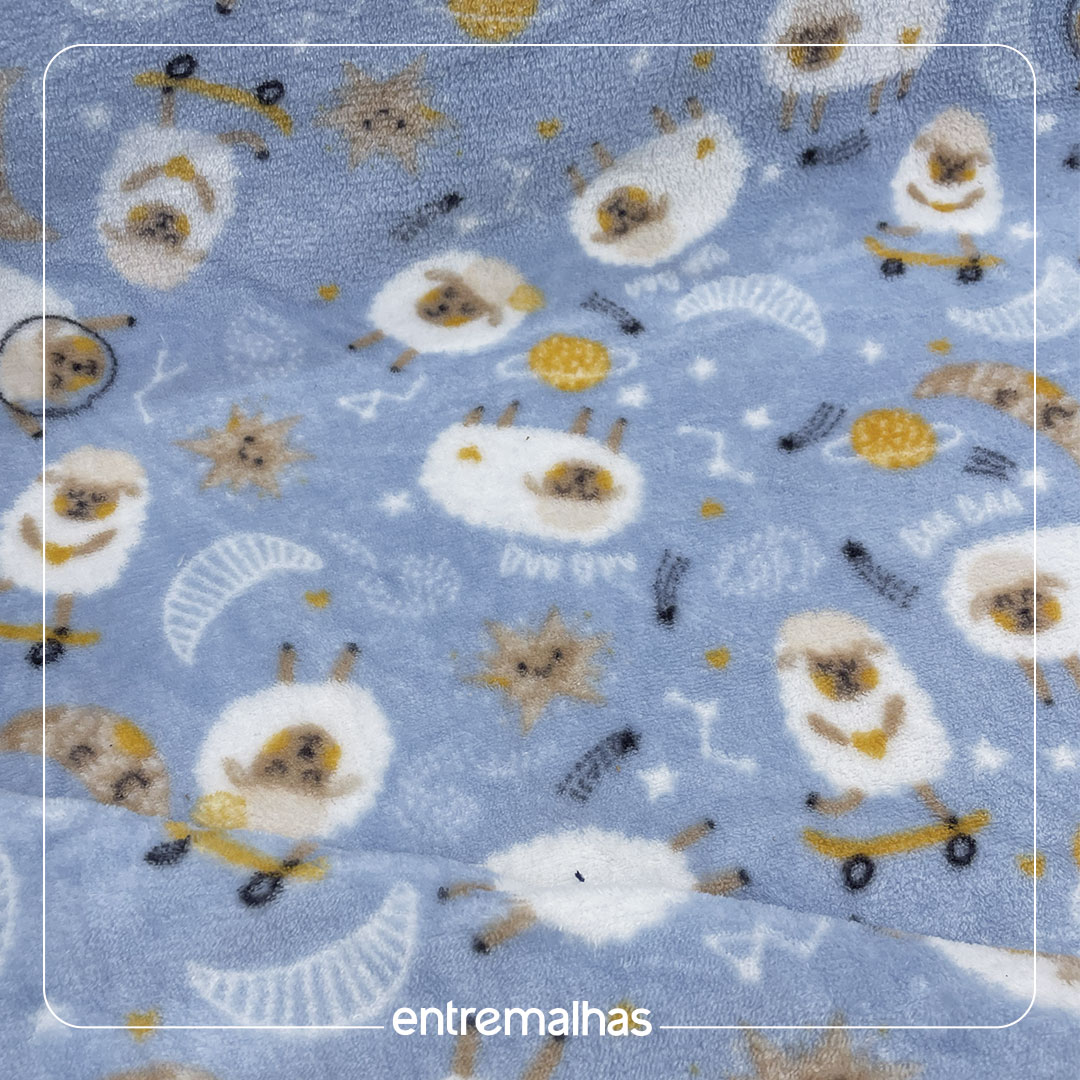 Malha Fleece - Estampado Ref.: 320357