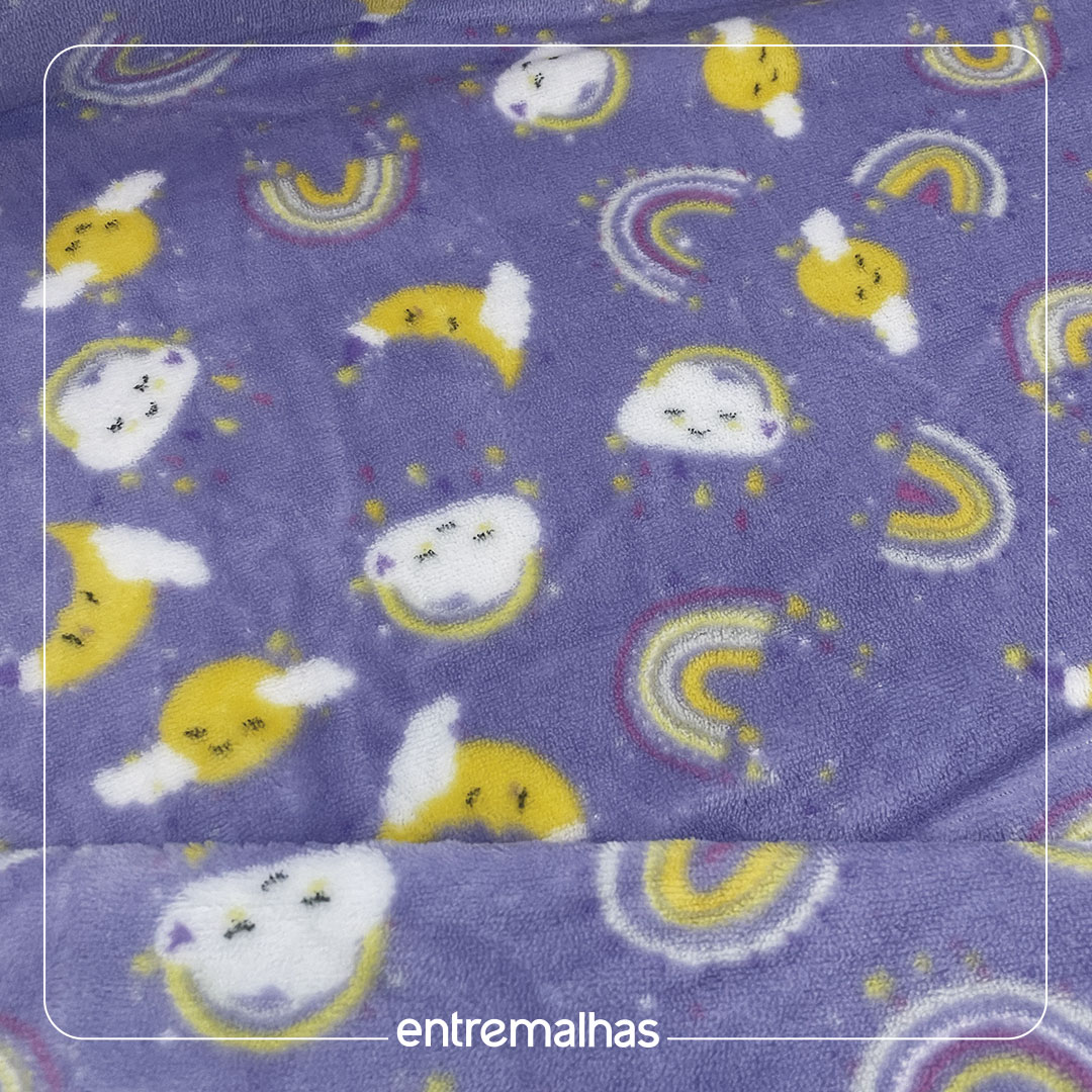 Malha Fleece - Estampado Ref.: 320357