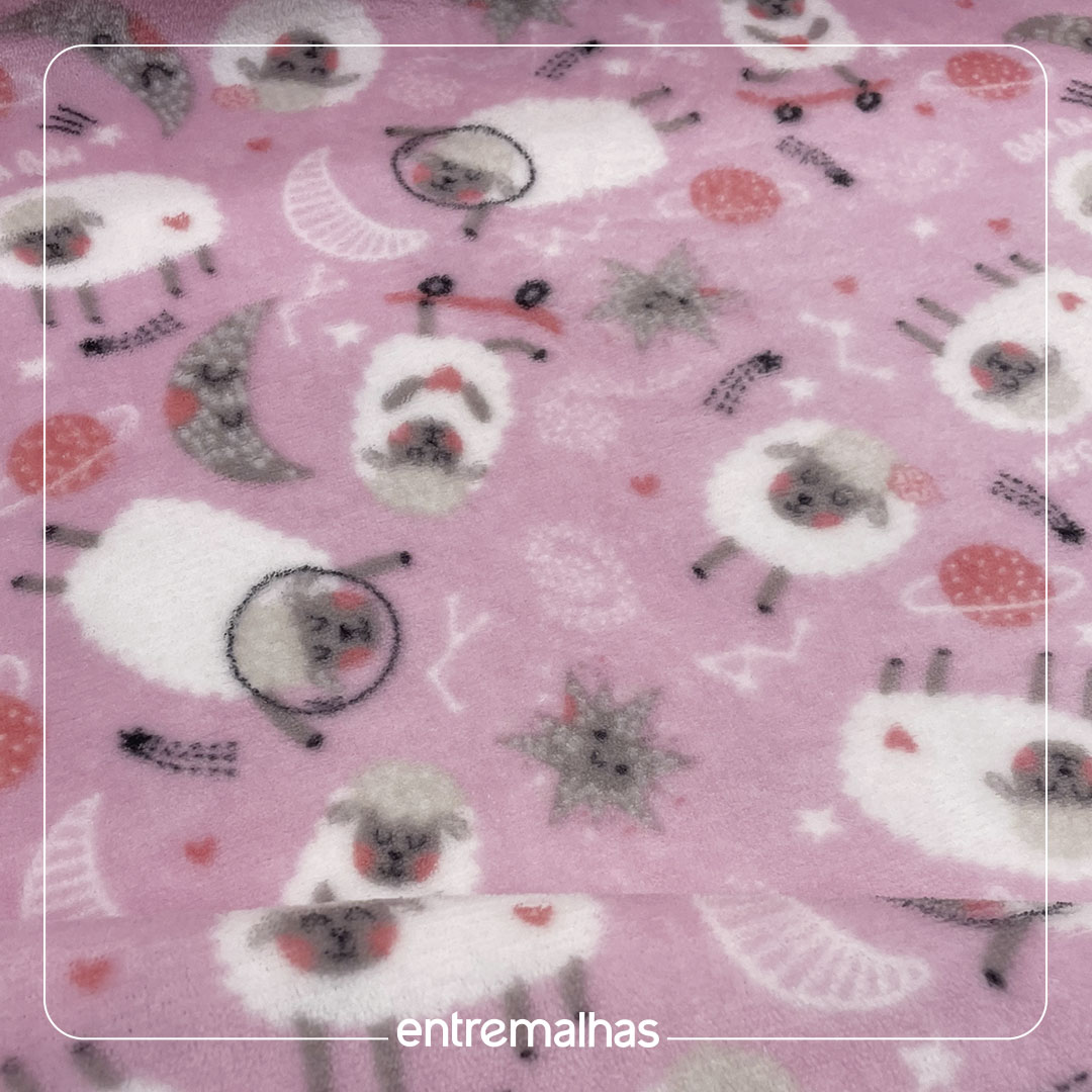 Malha Fleece - Estampado Ref.: 320357