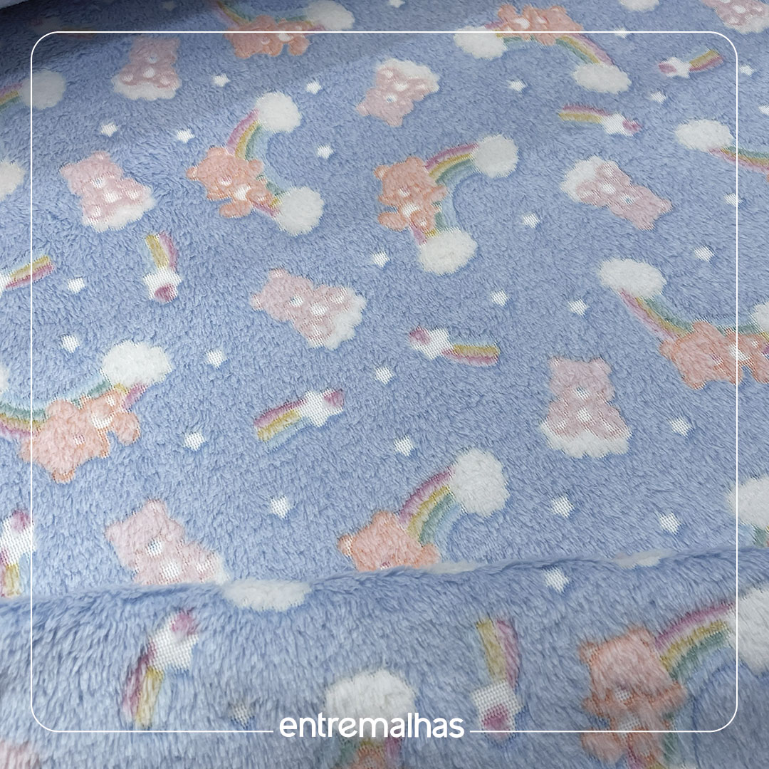 Malha Fleece Brilha No Escuro - Estampado Ref.:320823