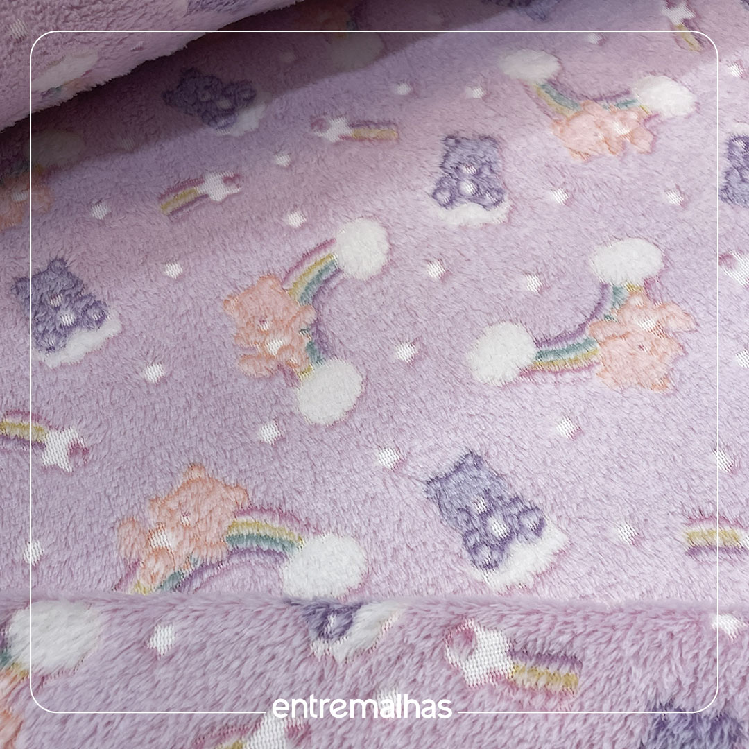 Malha Fleece Brilha No Escuro - Estampado Ref.:320823