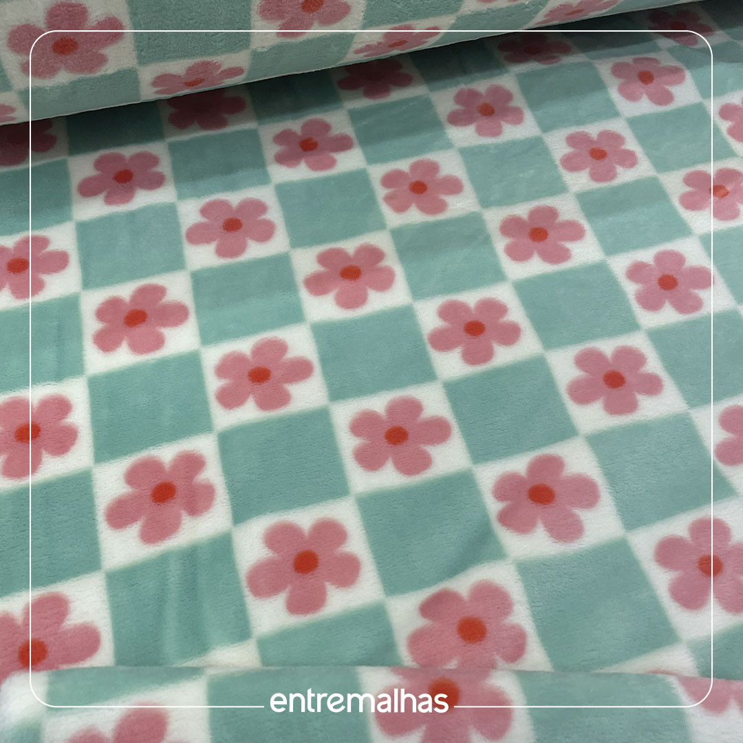 Malha Fleece Estampado - Ref.:330098