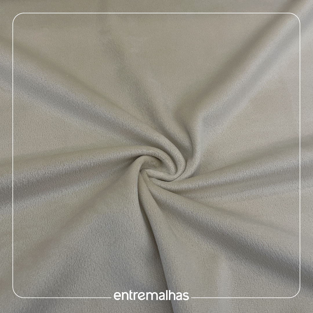 Malha Fleece Dupla Face - Bege Ref.:330195