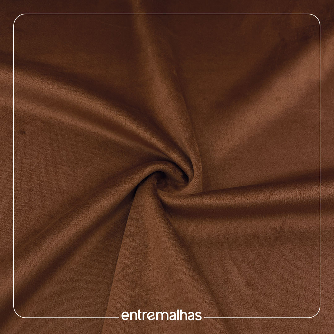 Malha Fleece Dupla Face - Marrom Ref.:330195