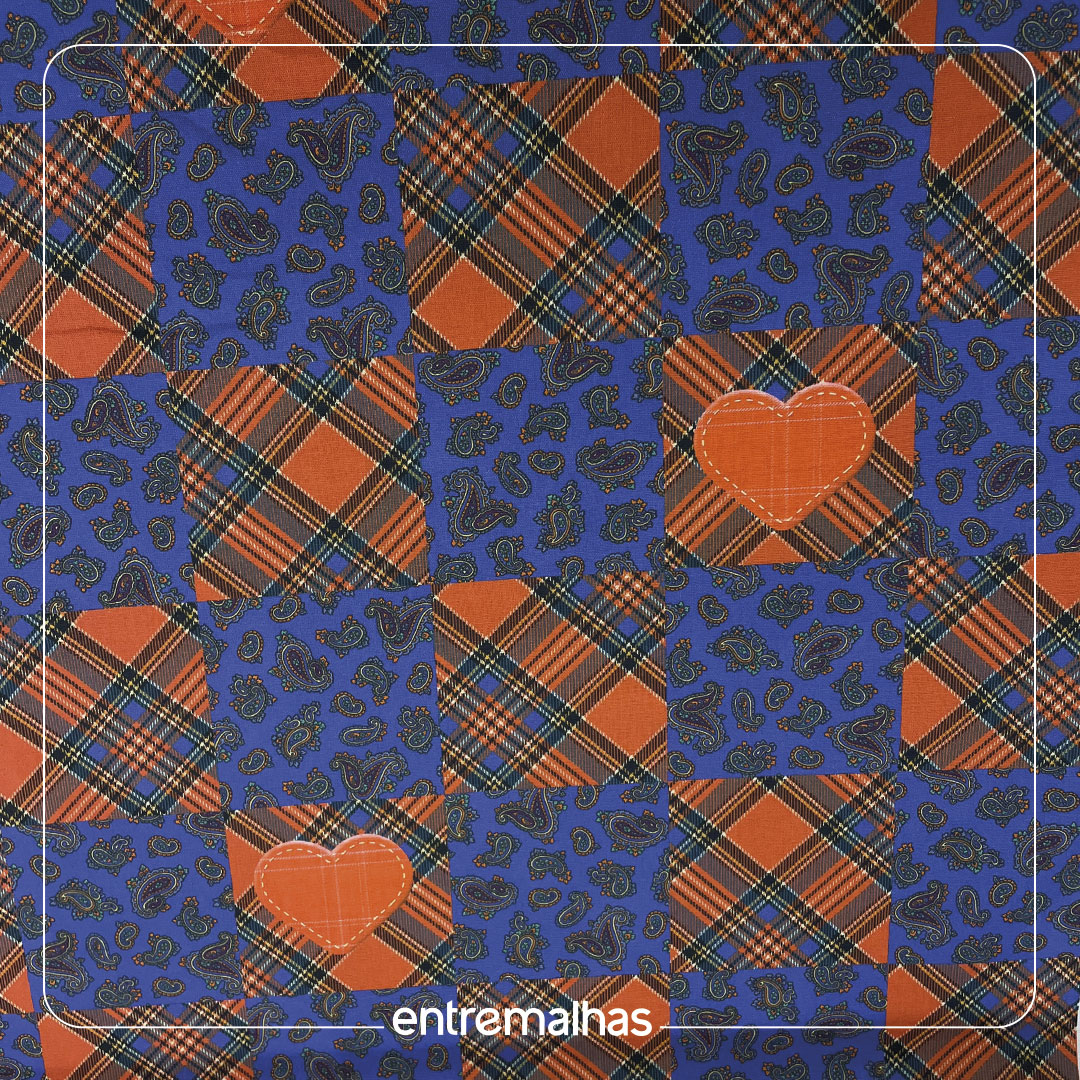 Tecido Tricoline Estampado Ref.:858324