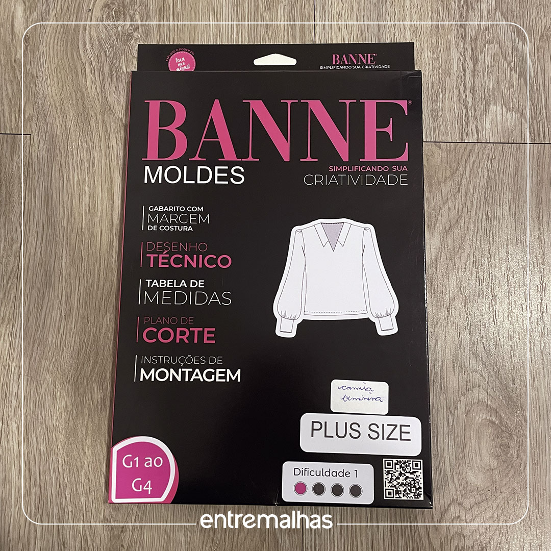 Molde Banne Plus Size - Camisa Feminina Ref.:010010