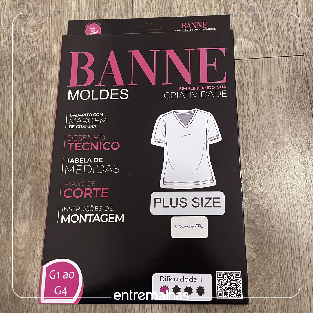 Molde Banne Plus Size - Camiseta Ref.:010010