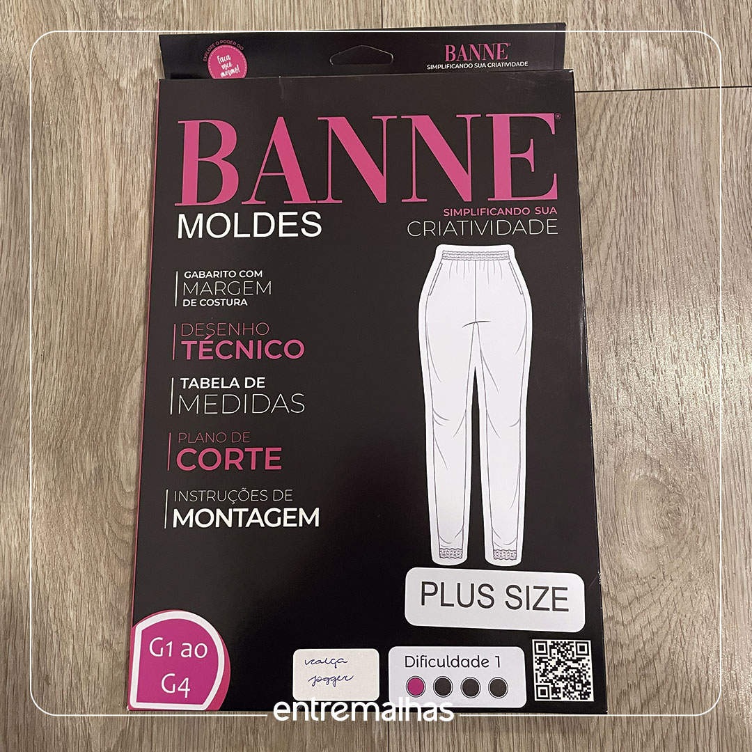 Molde Banne Plus Size - Calça Jogger Ref.:010010