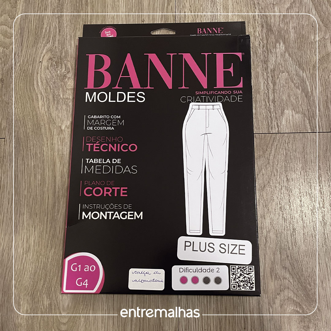 Molde Banne Plus Size - Calça De Alfaiataria Ref.:010010