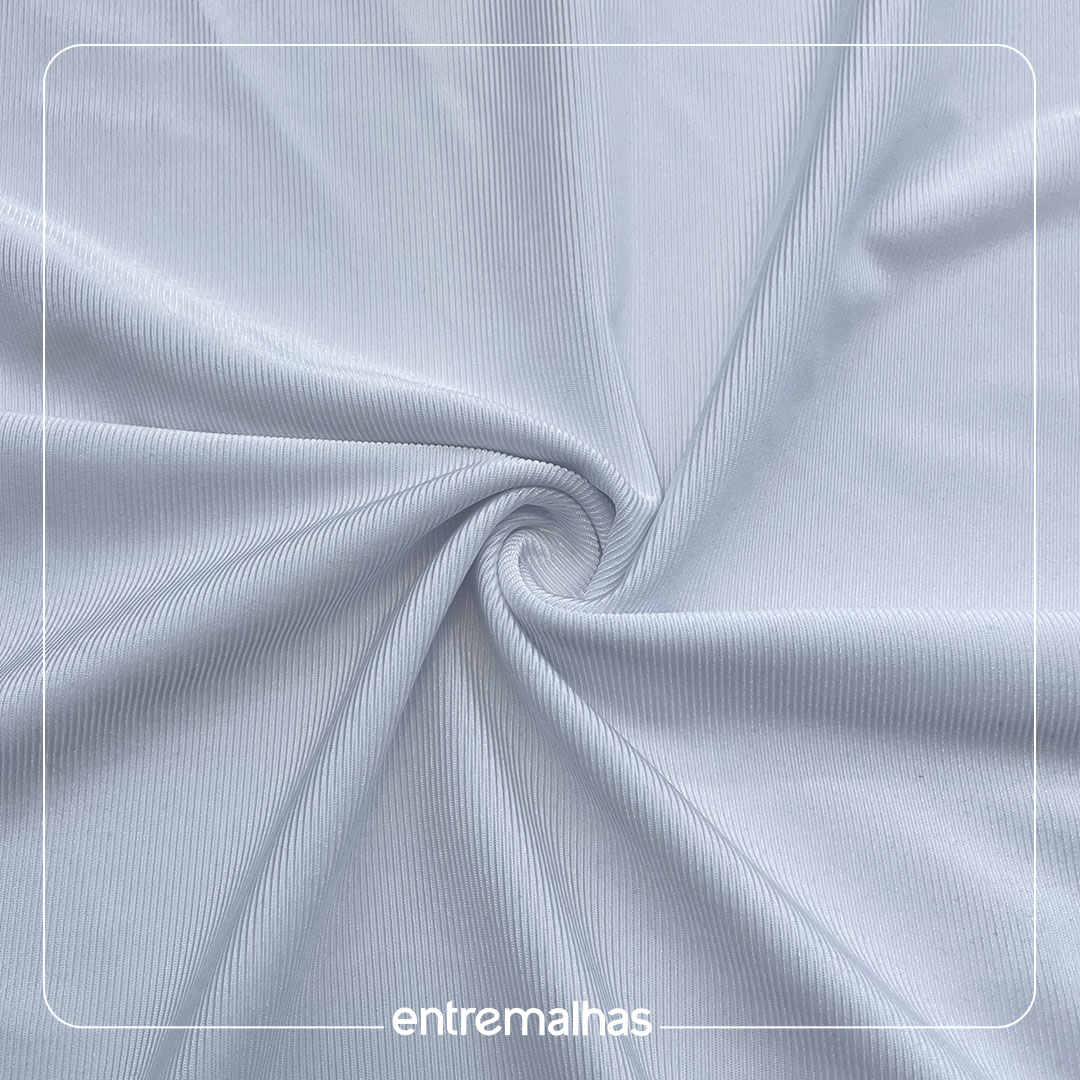 Tecido Lycra Trilobal Rib - Branco Ref.:317289