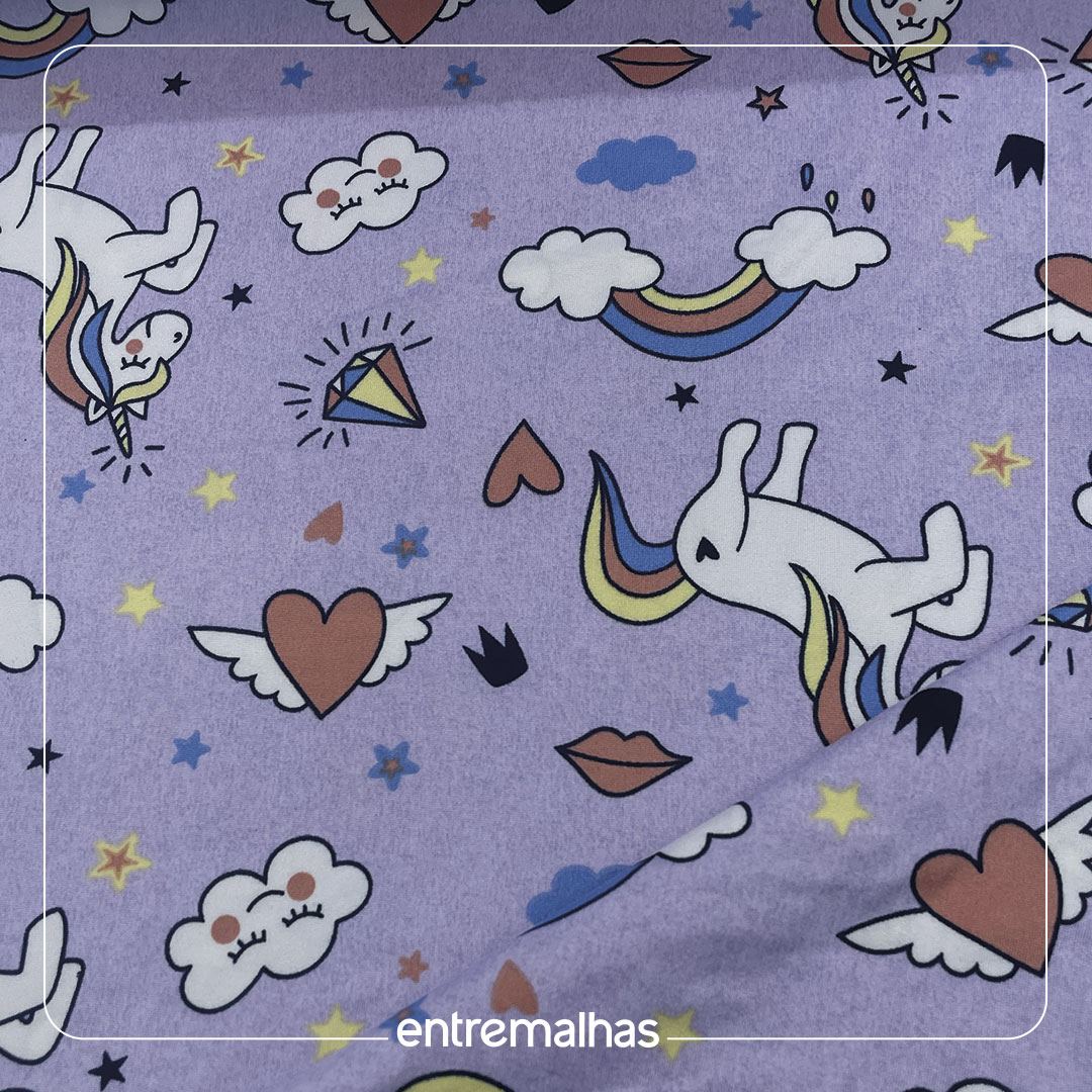 Malha Suede Estampada - Ref.:320853