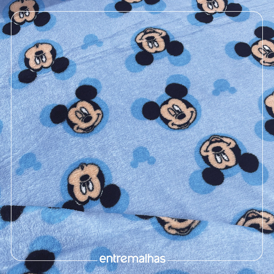 Malha Fleece Personagem - Estampado