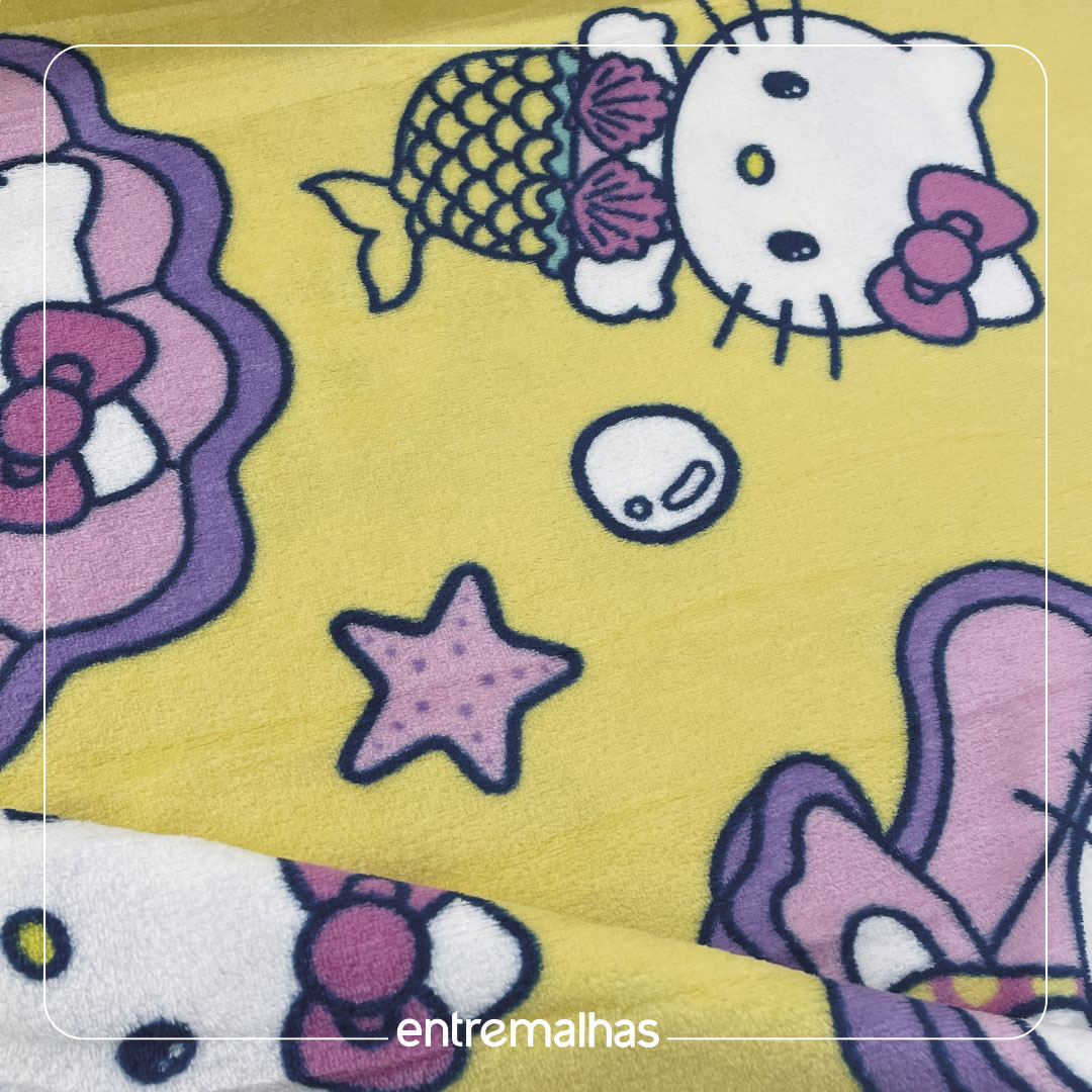 Malha Fleece Personagem - Estampado Ref.:330043