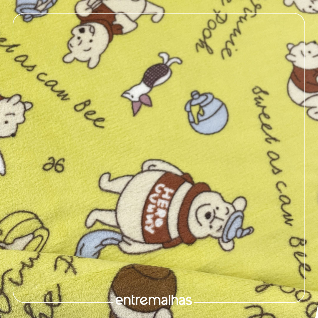 Malha Fleece Personagem - Estampado Ref.:330043