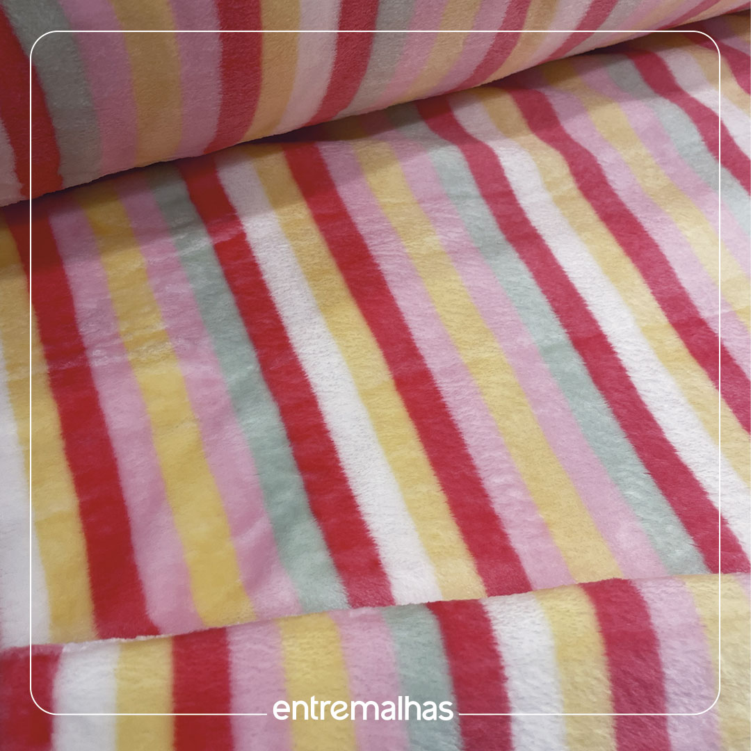 Malha Fleece Estampado - Estampado Ref.:330098