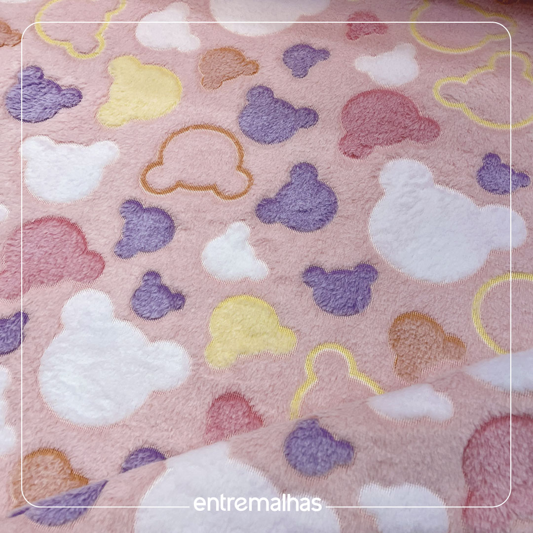 Malha Fleece 3D - Estampado Ref.:330145