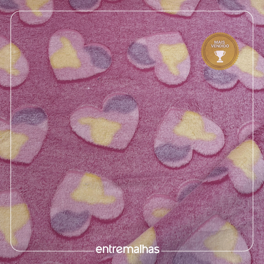 Malha Fleece 3D - Estampado Ref.:330145