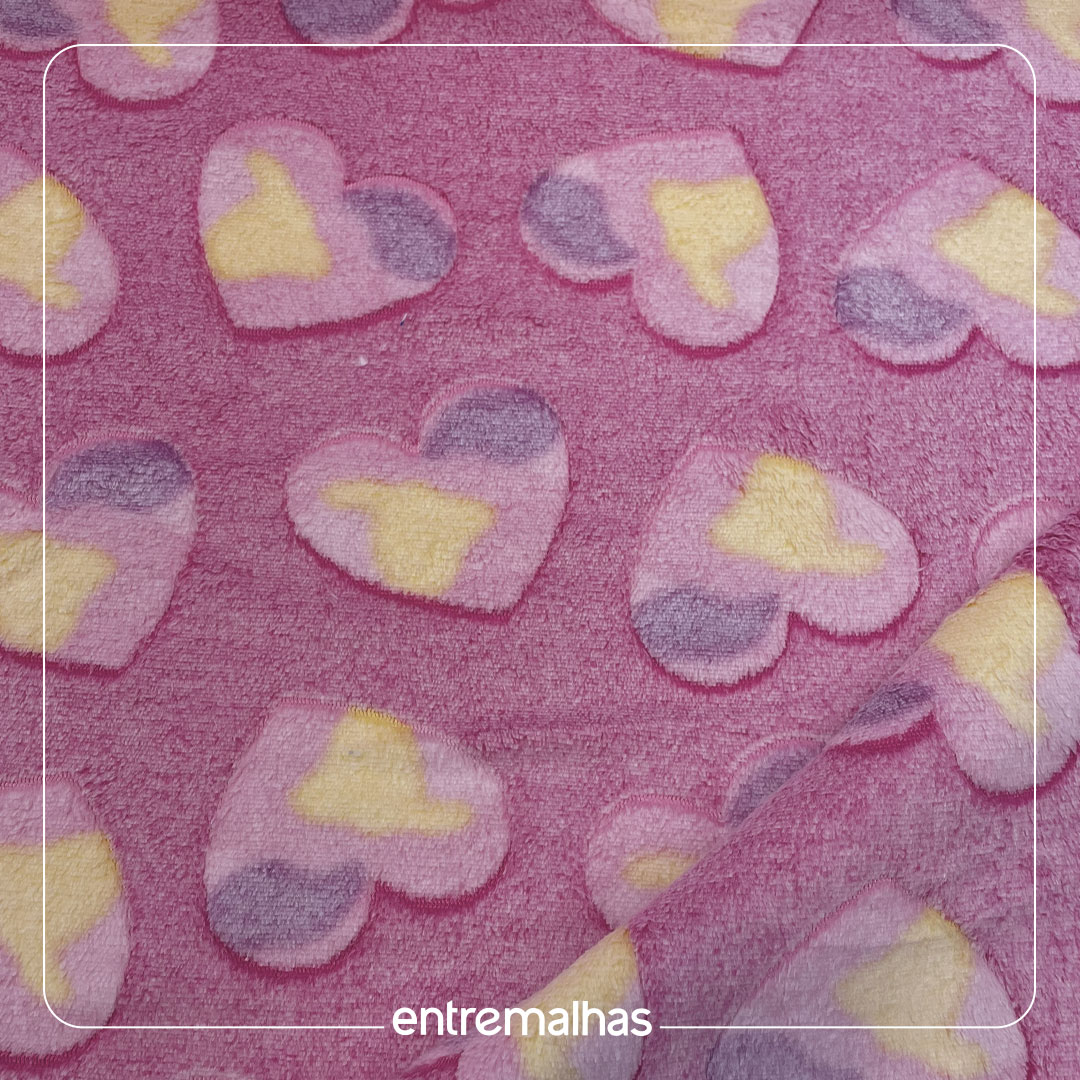 Malha Fleece 3D - Estampado Ref.:330145