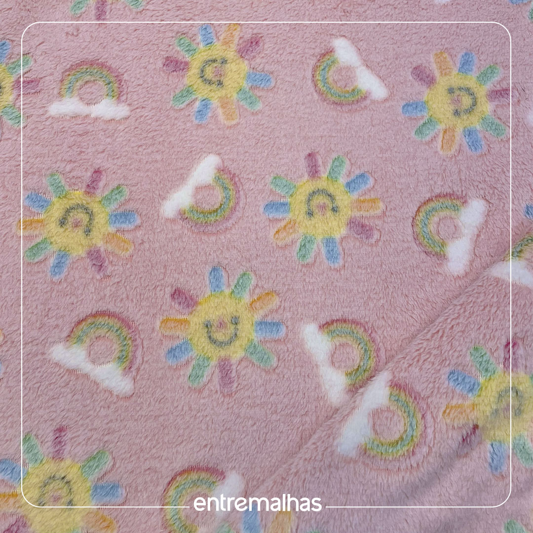 Malha Fleece 3D - Estampado Ref.:330145