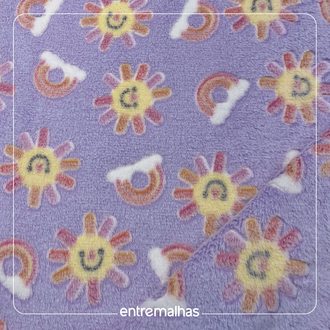 Malha Fleece 3D - Estampado Ref.:330145