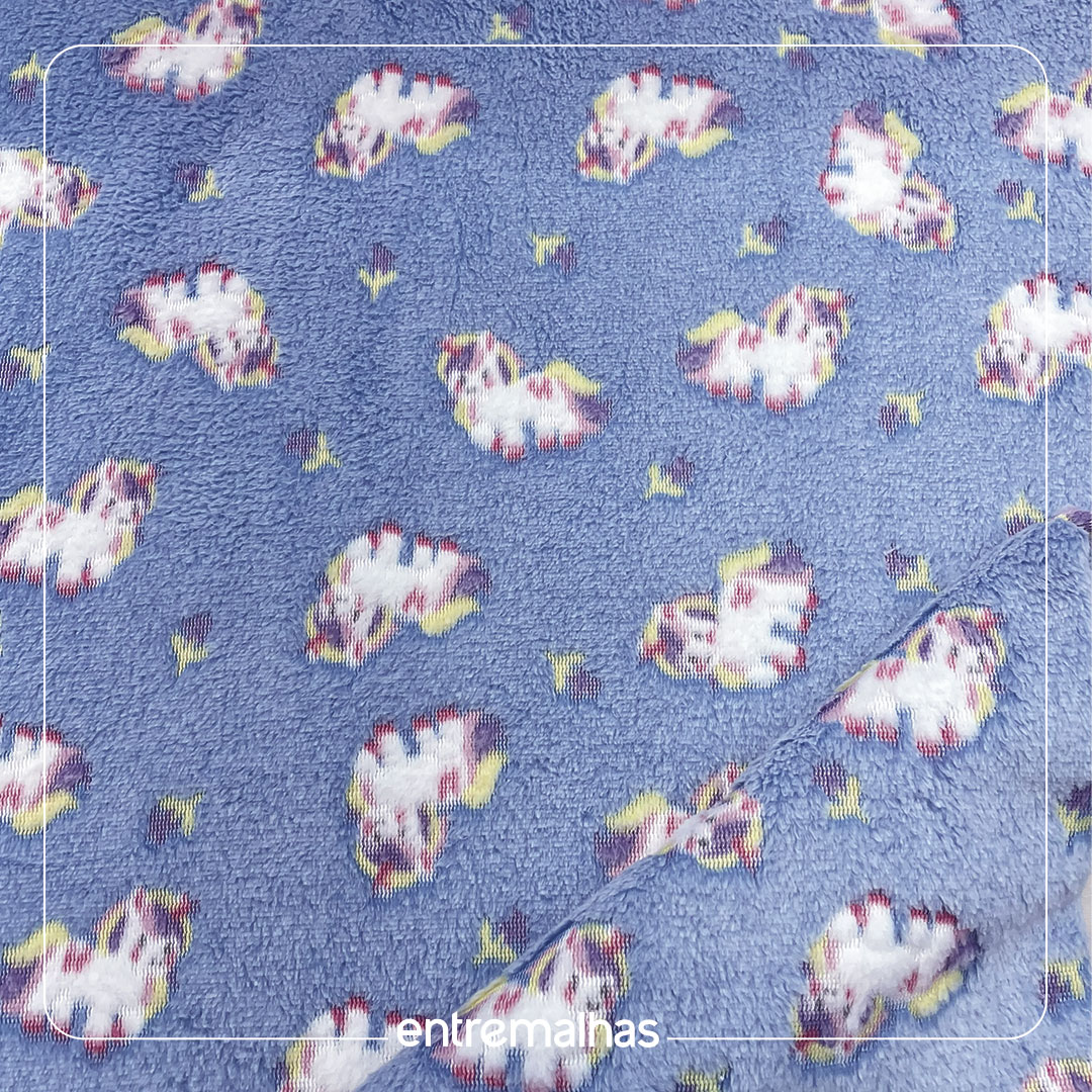 Malha Fleece 3D - Estampado Ref.:330145