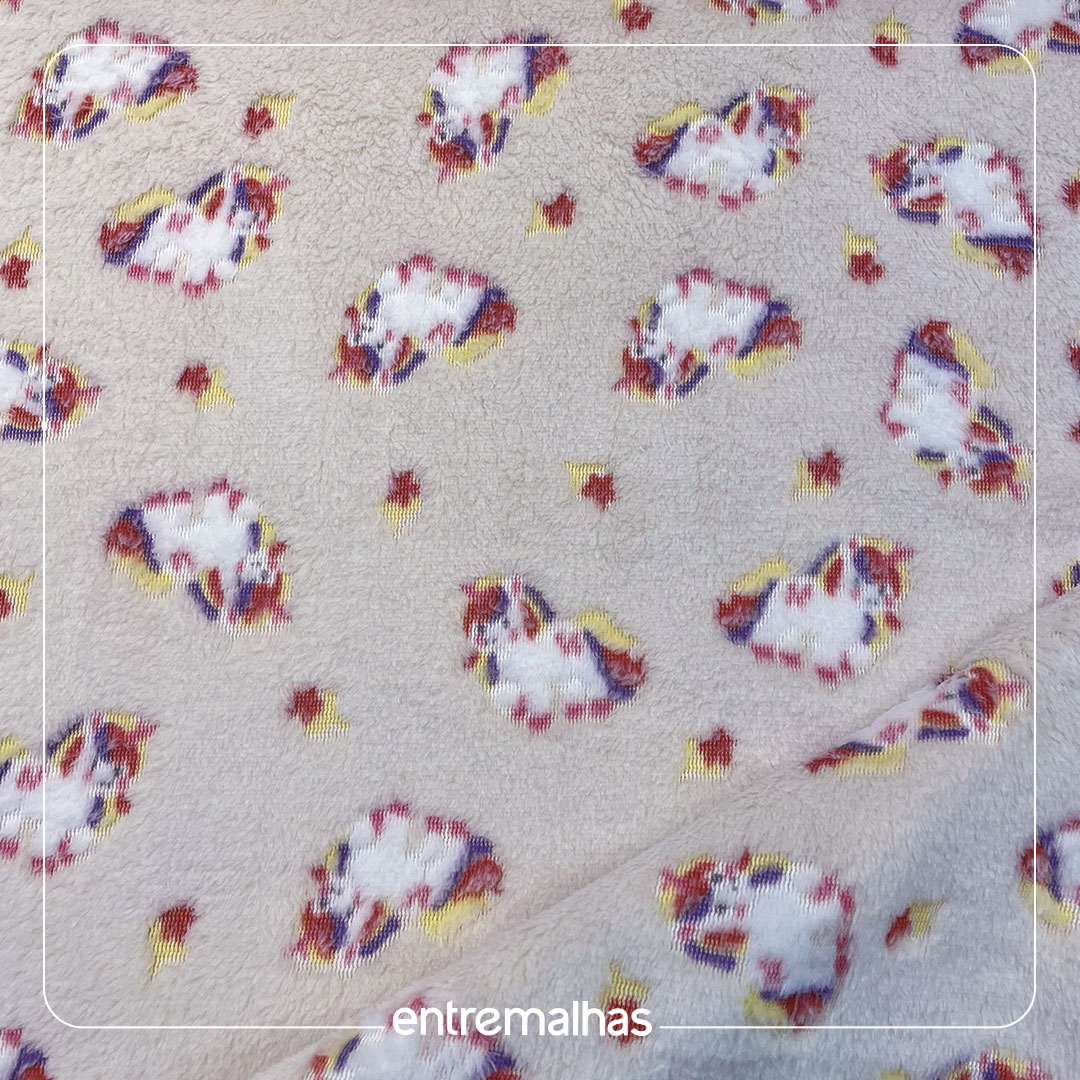 Malha Fleece 3D - Estampado Ref.:330145
