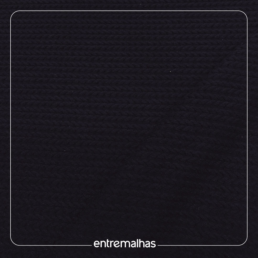 Malha Tricot Correntes - Preto Ref.:330185