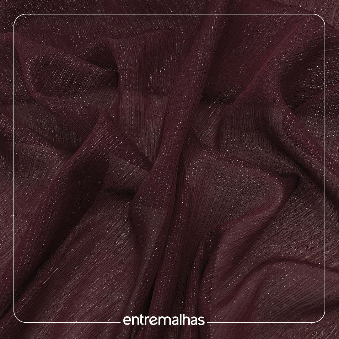 Crepe Transparência Posh - Marsala Ref.: 722208