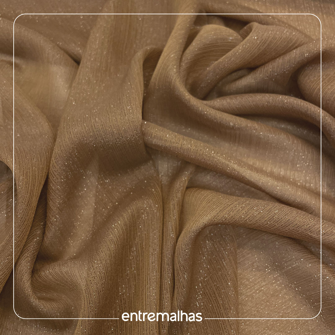 Crepe Transparência Posh - Bege Ref.: 722208