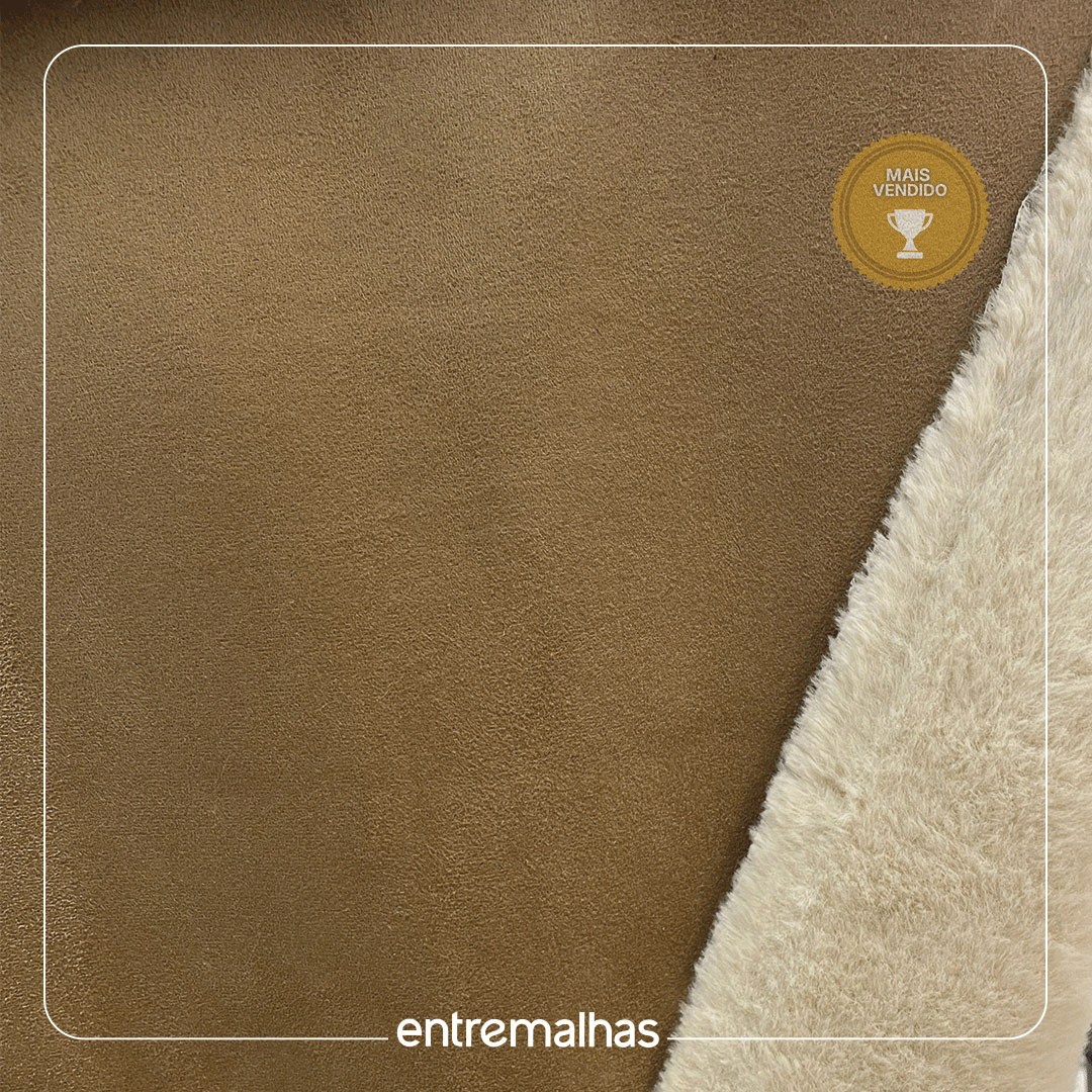 Tecido Pele Gramado Suede- Marrom Ref.:860030