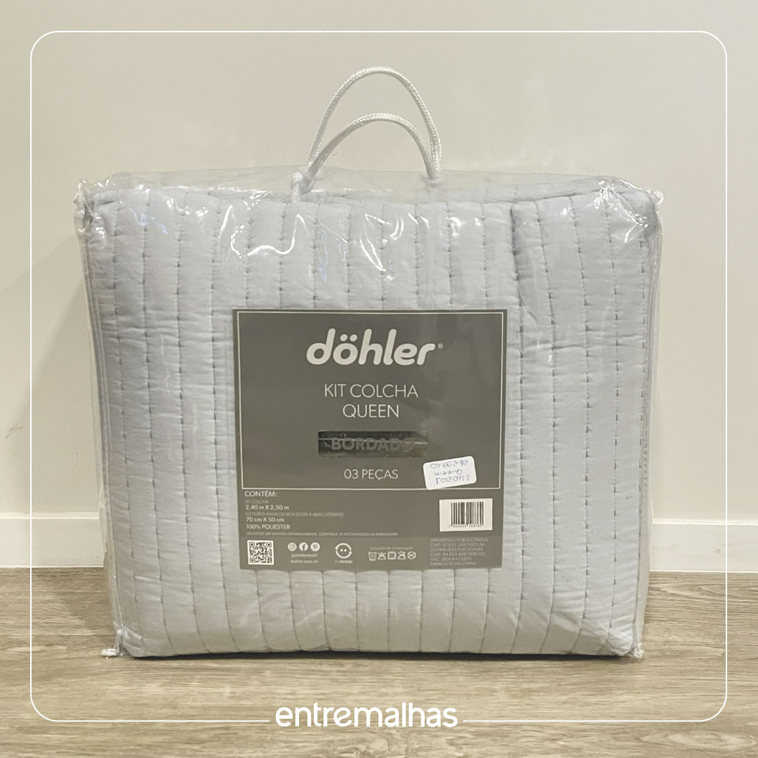 Kit Colcha Queen - Cinza Ref.: 140001