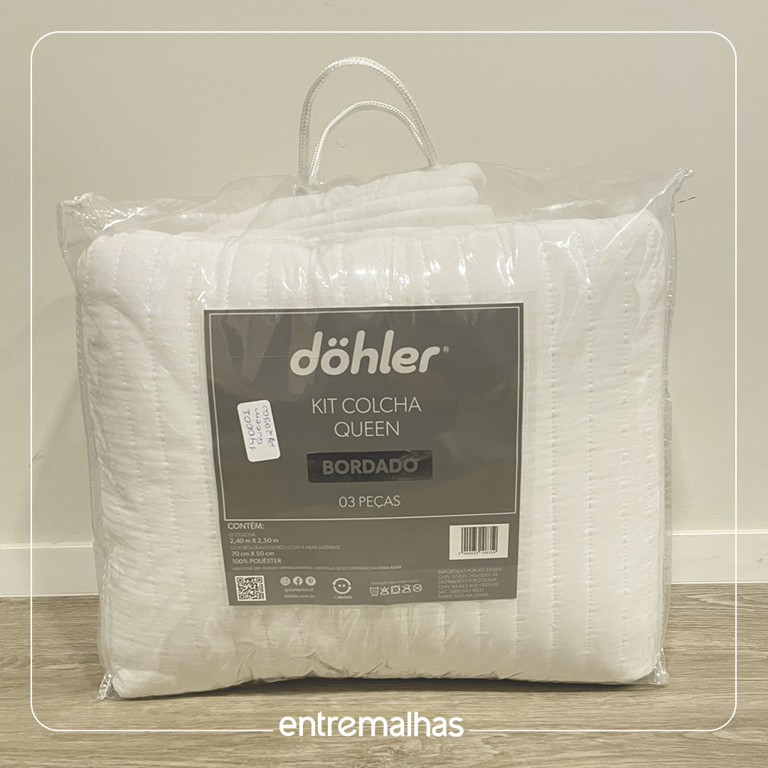 Kit Colcha Queen - Branco Ref.: 140001