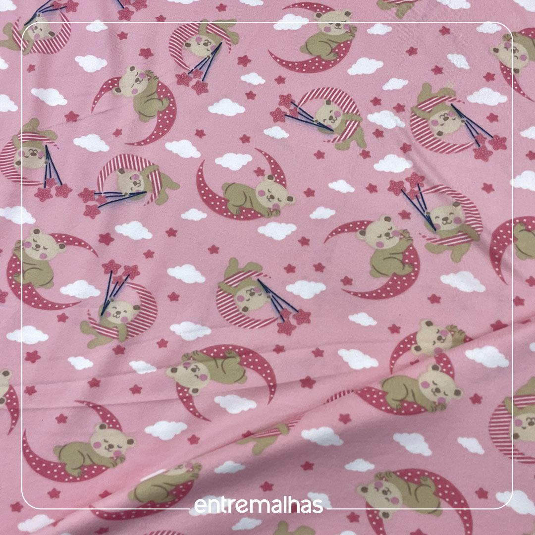 Malha Suede Estampada -