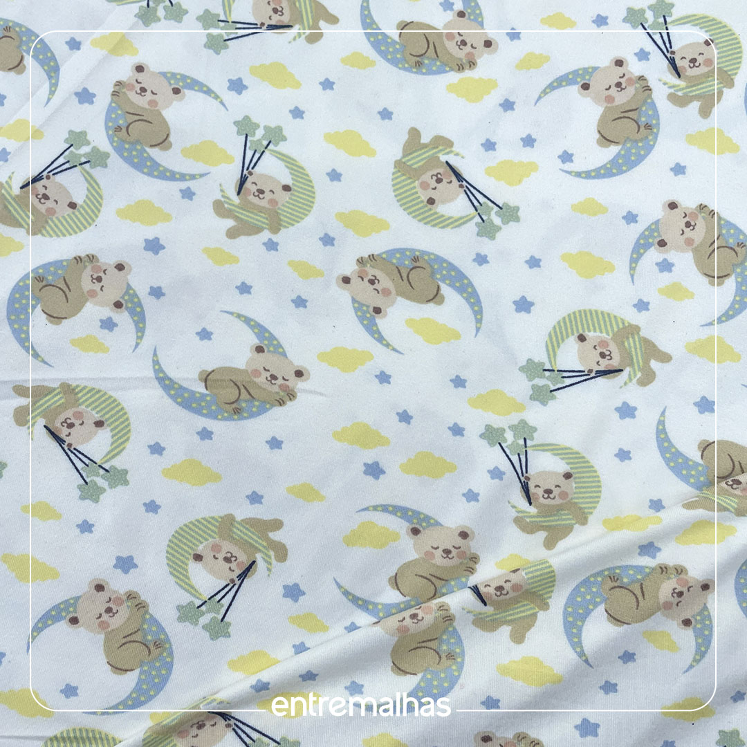 Malha Suede Estampada -