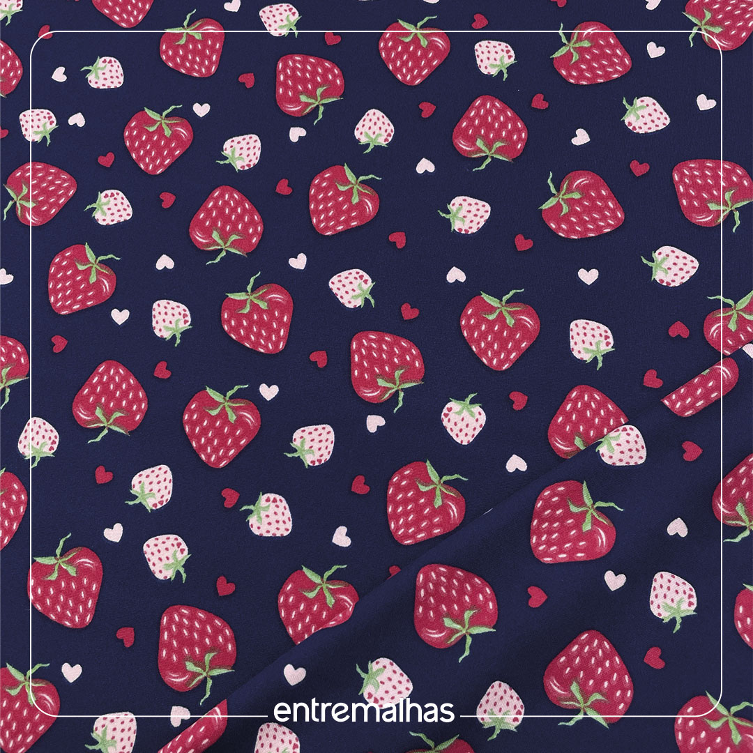 Malha Suede Estampada -